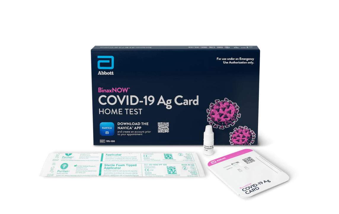 Abbott BinaxNow COVID19 Antigen SelfTest Freshstart Medical